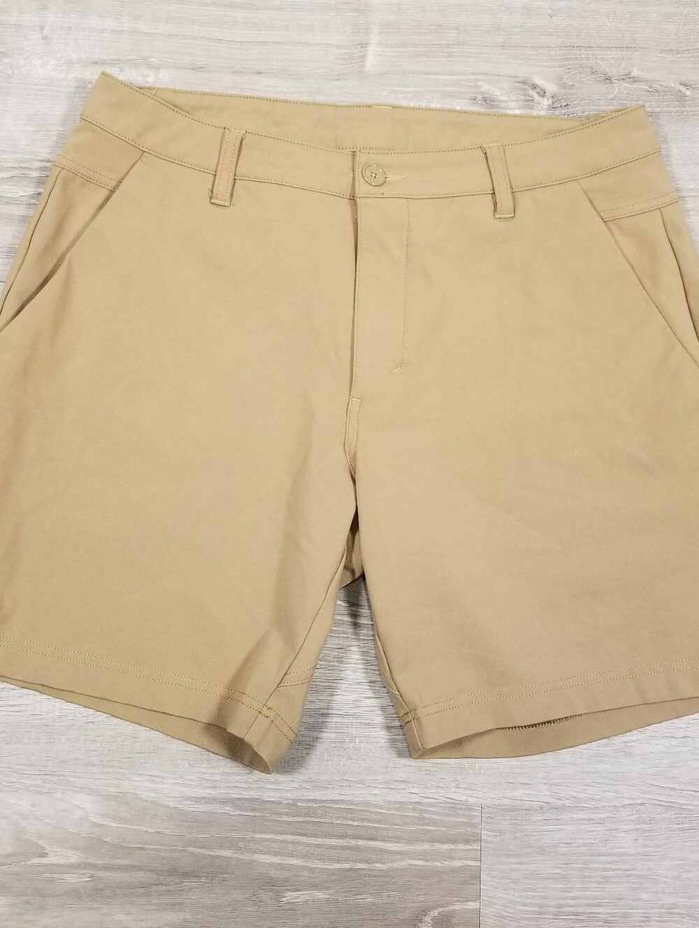 BYLT Premium Basics Mens Everyday Short 2.0 Brown Size 34x8 Tech Stretch
